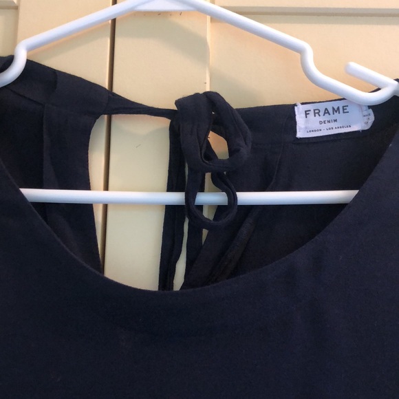 Frame Denim Boho Bow and Tie Up Bell Sleeve Top - Picture 6 of 8